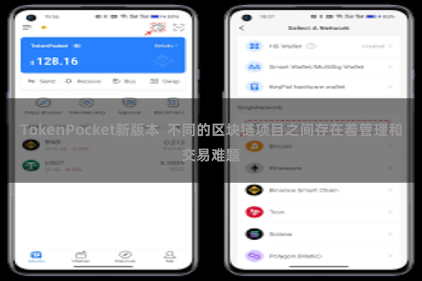 TokenPocket新版本  不同的区块链项目之间存在着管理和交易难题